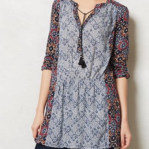 Anthropologie Tops - Anthropologie Akemi & Kin Bohemian Floral Tunic